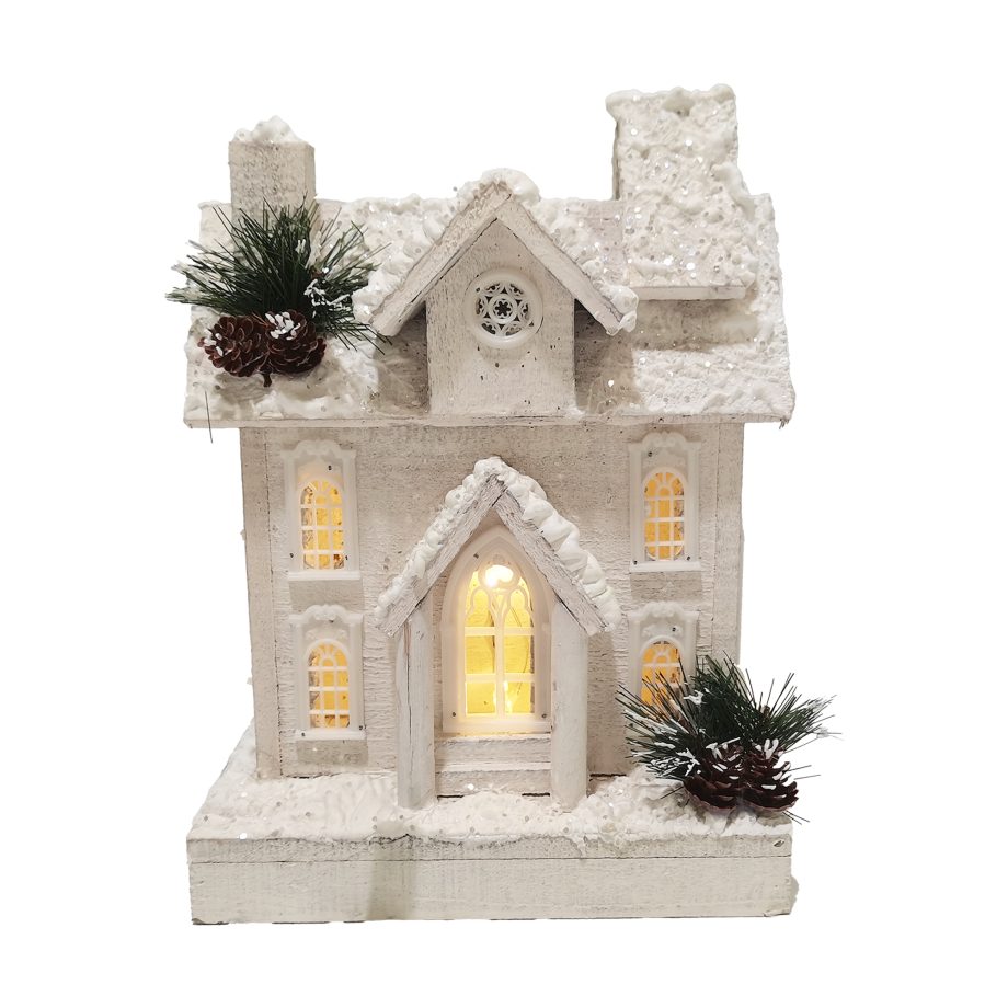 Snow Covered Wooden House Small