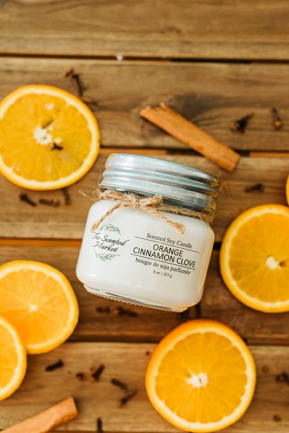 Orange Cinnamon Clove Candle 8oz