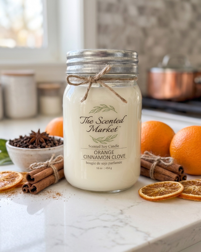 Orange Cinnamon Clove Candle 16oz